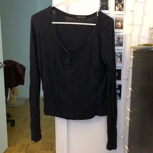 blue button up long sleeve from brandy